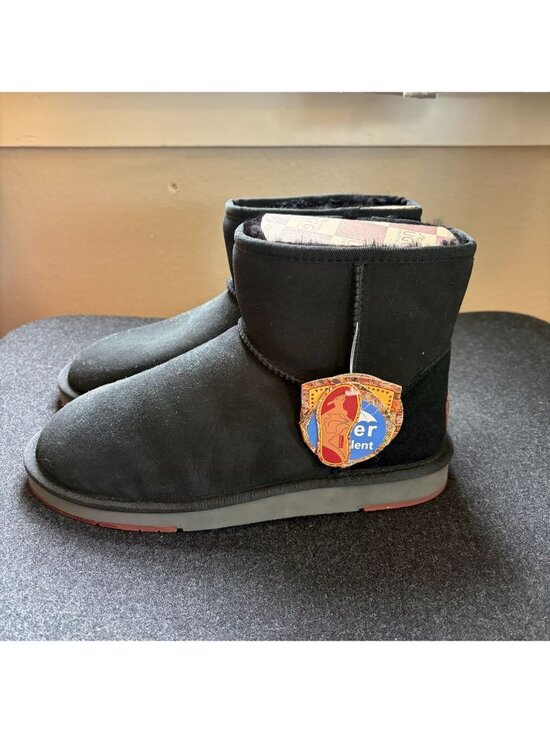 UGG Shoes - UGG Australia Classic Mini Shearling Boot Black Size 10 New With Tags